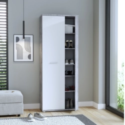 Szafa na buty Beton/Biały